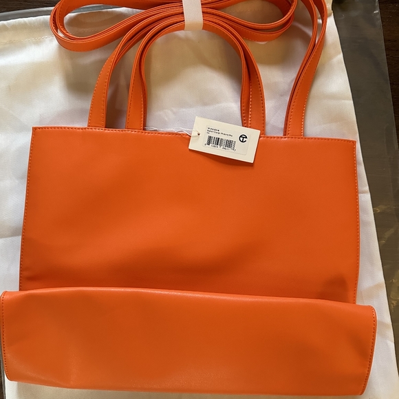 Telfar Orange Medium Shopping Bag